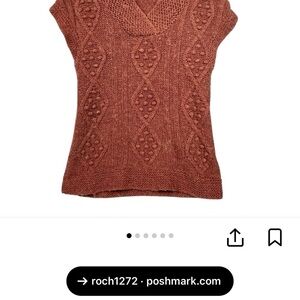 H&M Women's V-Neck Sweater in Rust